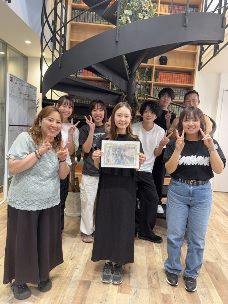 中野さん　表彰式の写真